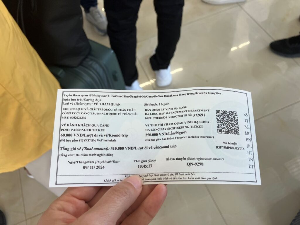 ハロン湾クルーズチケット